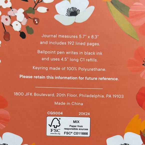 Floral Notebook & Pen Set - Multicolor - Picture 2 of 3